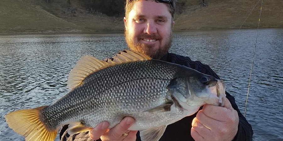 NSW: Bass fishing at Lake St Clair