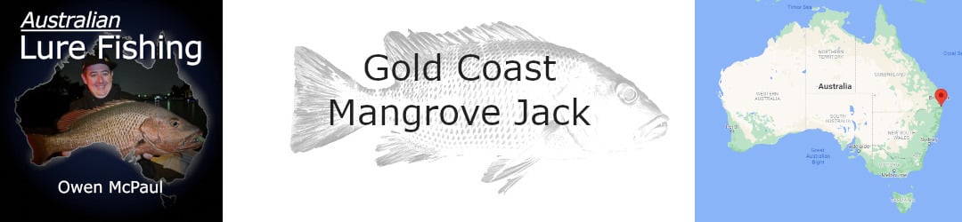 Gold Coast Mangrove Jack fioshing with Owen McPaul