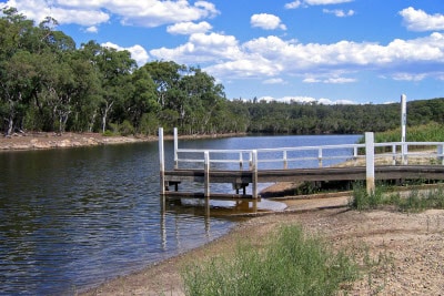 Boat ramp at Nowa Nowa, Lake Tyers. Australian Lure Fishing