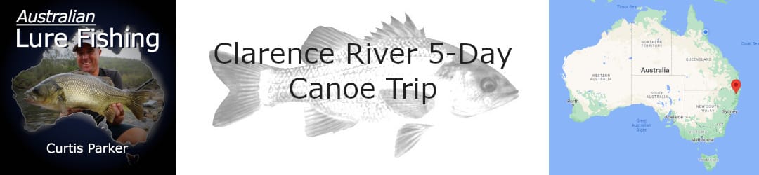 Clarence river canoe bass fishing with Curtis Parker