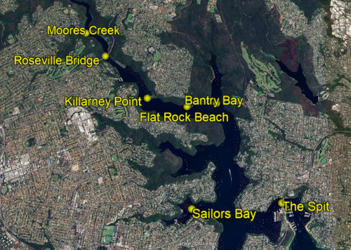 Sydney Harbour Middle Harbour Fishing spots