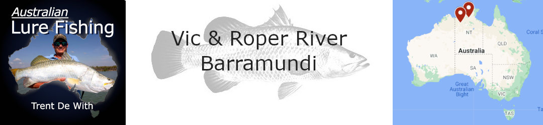 Fishing for barramundi in the Victoria and Roper rivers, NT