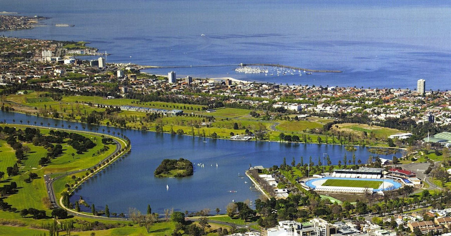 Fishing In Melbourne's Albert Park Lake